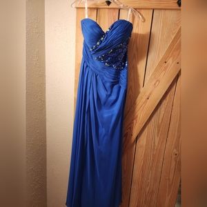 Strapless prom dress